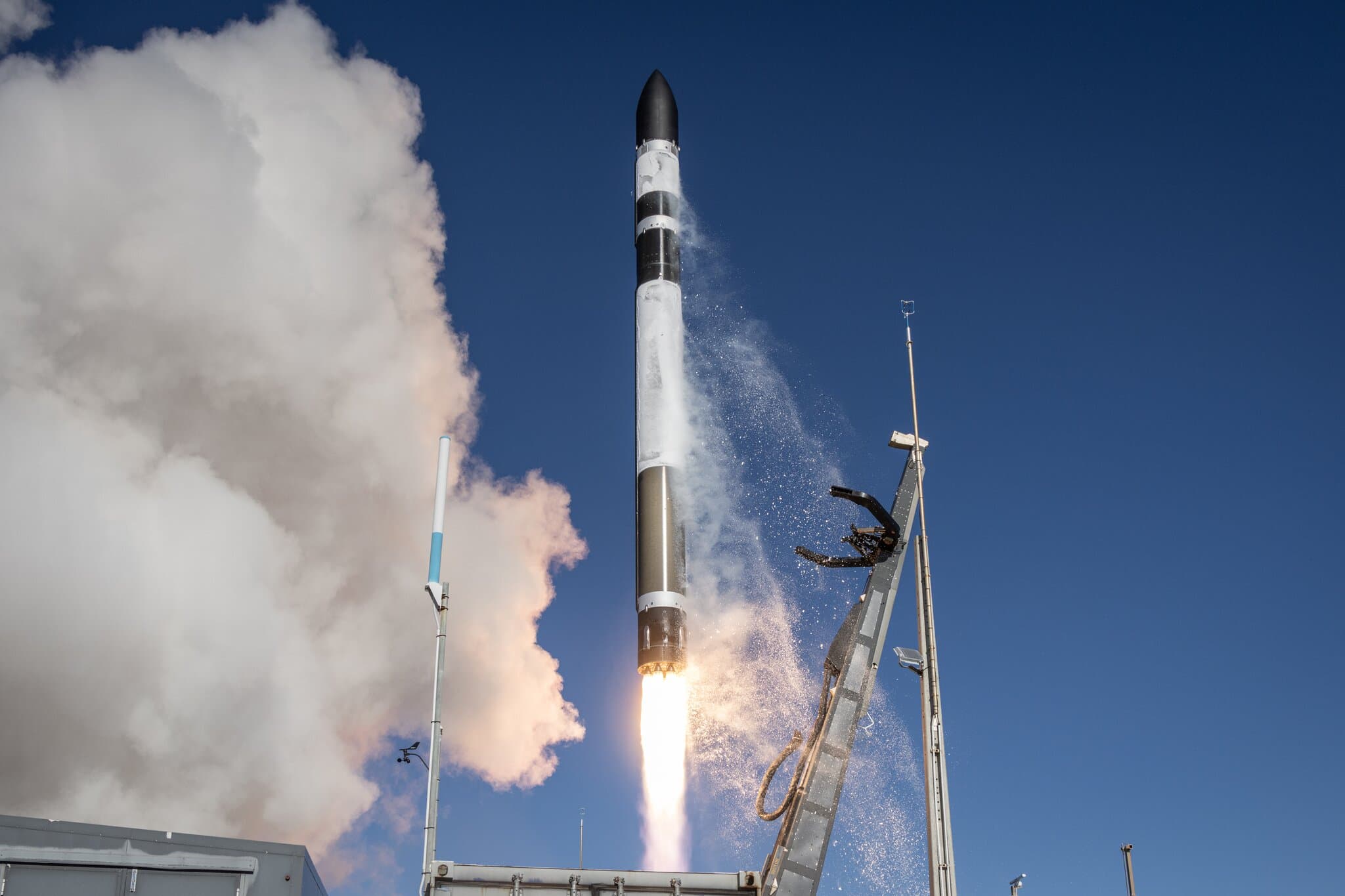 Electron launch, photographed by Rocket Lab